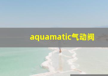 aquamatic气动阀