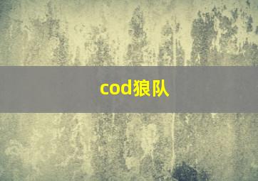 cod狼队