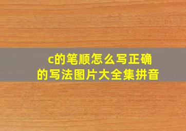 c的笔顺怎么写正确的写法图片大全集拼音