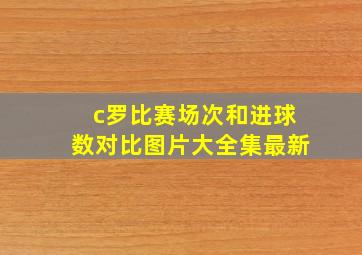 c罗比赛场次和进球数对比图片大全集最新