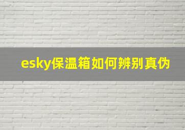 esky保温箱如何辨别真伪