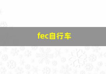 fec自行车