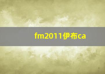 fm2011伊布ca