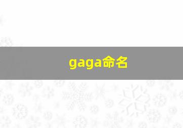 gaga命名