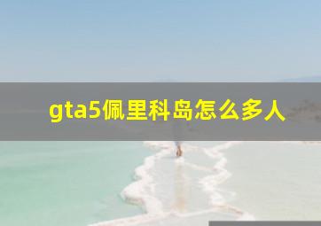 gta5佩里科岛怎么多人