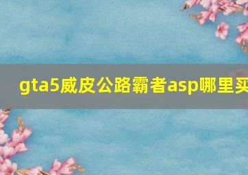 gta5威皮公路霸者asp哪里买