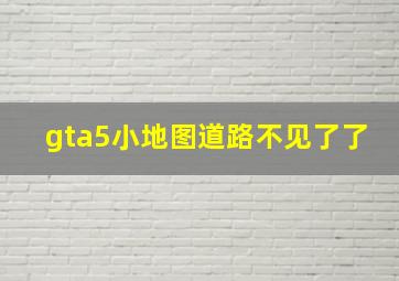 gta5小地图道路不见了了