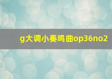 g大调小奏鸣曲op36no2