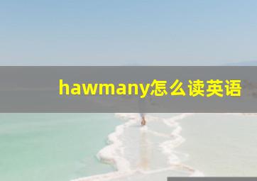 hawmany怎么读英语