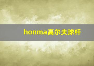 honma高尔夫球杆