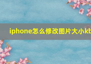 iphone怎么修改图片大小kb