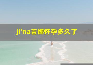 ji'na吉娜怀孕多久了