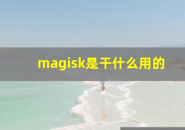 magisk是干什么用的