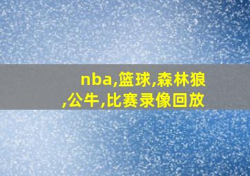 nba,篮球,森林狼,公牛,比赛录像回放