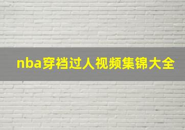 nba穿裆过人视频集锦大全