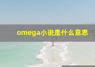 omega小说是什么意思