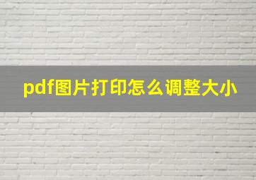 pdf图片打印怎么调整大小