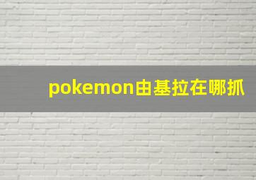 pokemon由基拉在哪抓