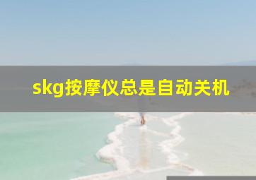 skg按摩仪总是自动关机