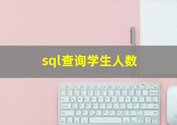 sql查询学生人数