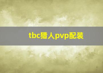 tbc猎人pvp配装