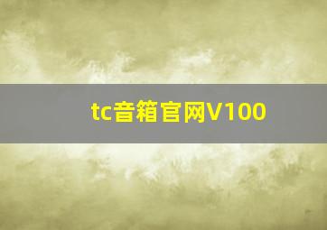 tc音箱官网V100