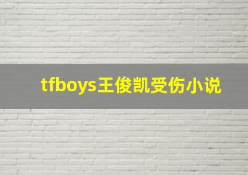 tfboys王俊凯受伤小说