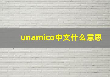 unamico中文什么意思