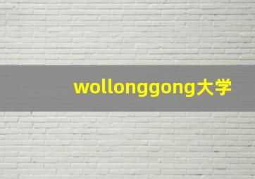 wollonggong大学