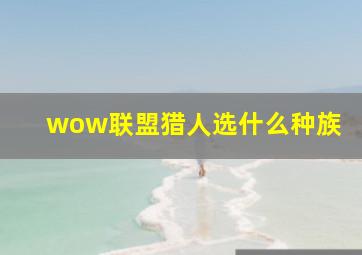 wow联盟猎人选什么种族