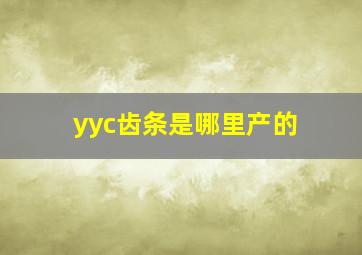 yyc齿条是哪里产的