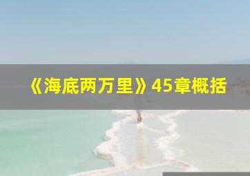 《海底两万里》45章概括