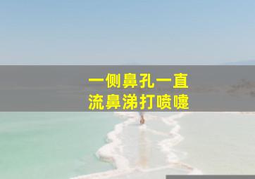 一侧鼻孔一直流鼻涕打喷嚏