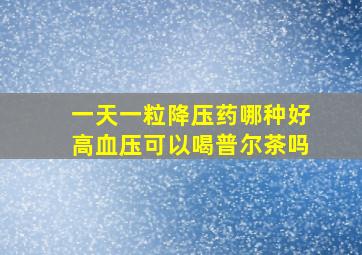 一天一粒降压药哪种好高血压可以喝普尔茶吗