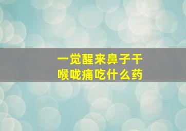 一觉醒来鼻子干喉咙痛吃什么药