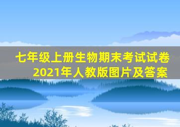 七年级上册生物期末考试试卷2021年人教版图片及答案