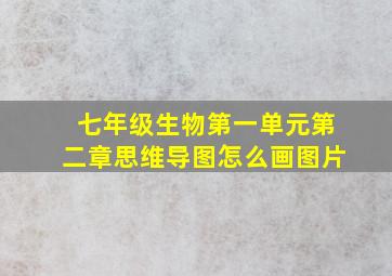 七年级生物第一单元第二章思维导图怎么画图片