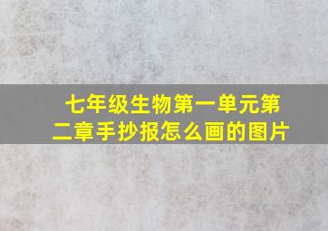 七年级生物第一单元第二章手抄报怎么画的图片