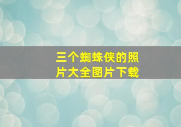 三个蜘蛛侠的照片大全图片下载