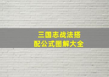 三国志战法搭配公式图解大全