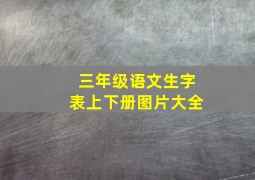 三年级语文生字表上下册图片大全