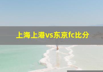 上海上港vs东京fc比分