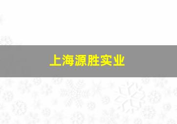 上海源胜实业