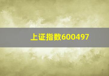 上证指数600497