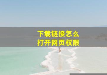 下载链接怎么打开网页权限