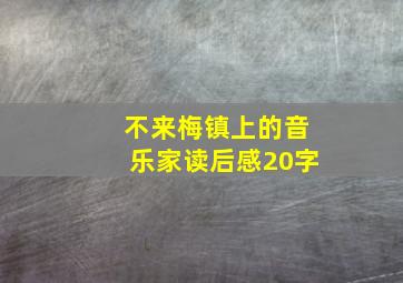 不来梅镇上的音乐家读后感20字