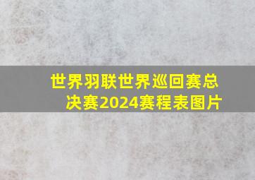 世界羽联世界巡回赛总决赛2024赛程表图片