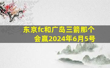 东京fc和广岛三箭那个会赢2024年6月5号