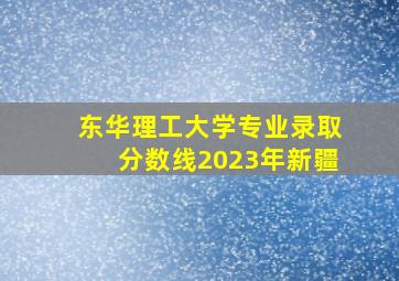 东华理工大学专业录取分数线2023年新疆