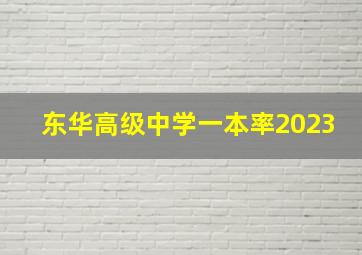 东华高级中学一本率2023